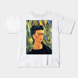 Frida Kahlo Self-Portrait with Bonito 1941 Art Print Kids T-Shirt